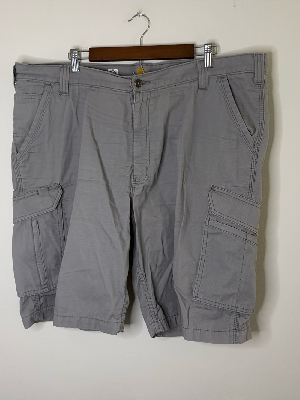 Carhartt Men’s Grey Cargo Shorts Size 42 Gorpcore Utility Outdoors Work